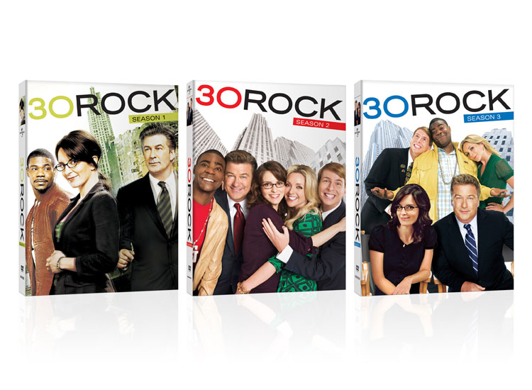 30 Rock DVDs Season 1, 2, & 3
