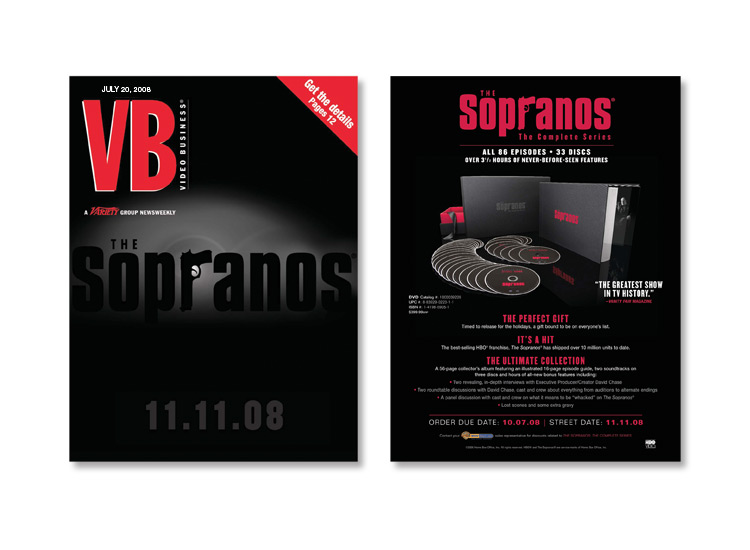 The Sopranos DVD Gift Set Ads